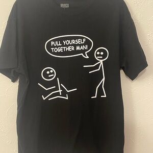 Brisco Brands “Pull Yourself Together Man!” stick figure graphic tee
